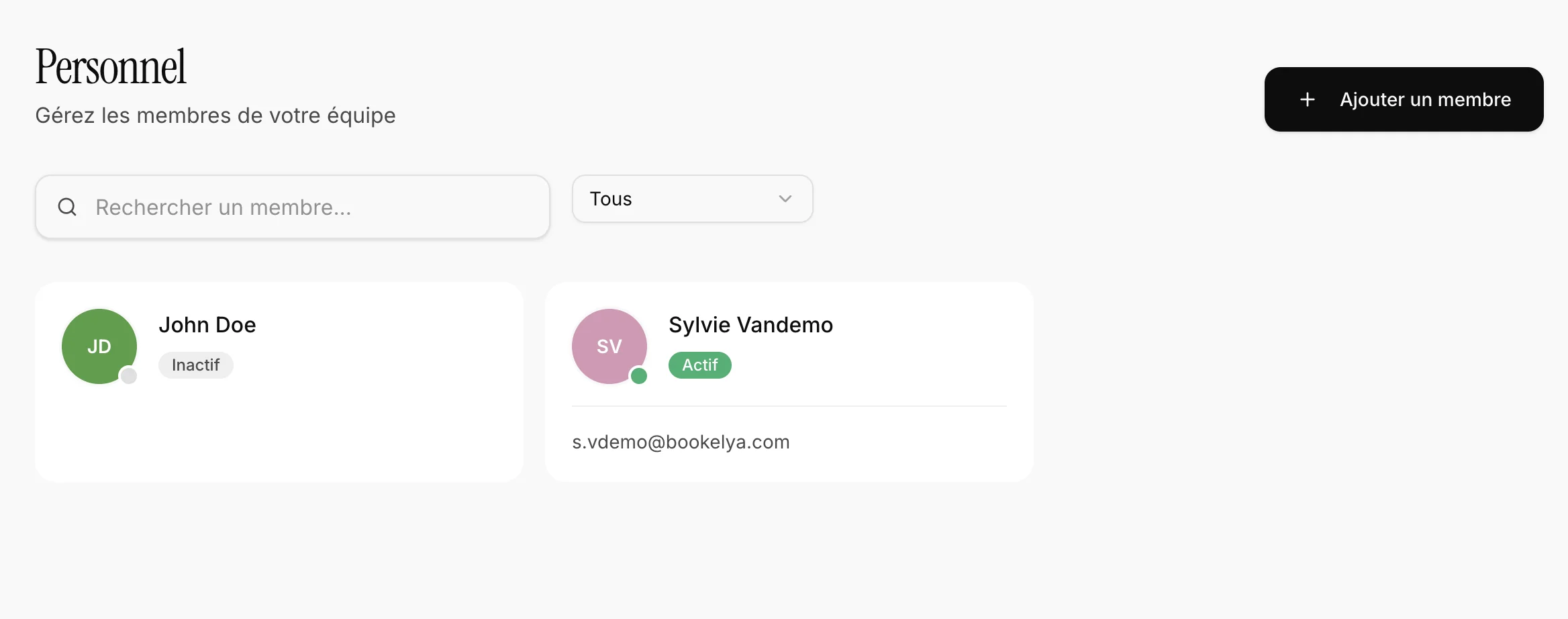 Equipe de salon analysant les performances et l'organisation
