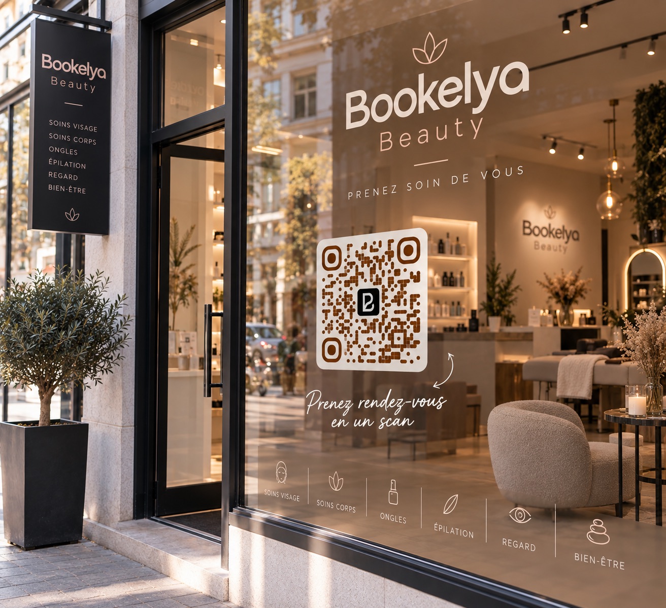 QR code pour salon de beauté et de coiffure : découvrez Smart QR de Bookelya!